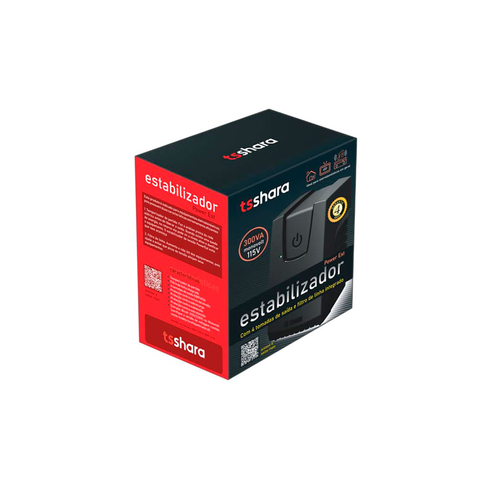 Imagem de Estabilizador Ts Shara Powerest 300va Mono/115v/115v - 9100