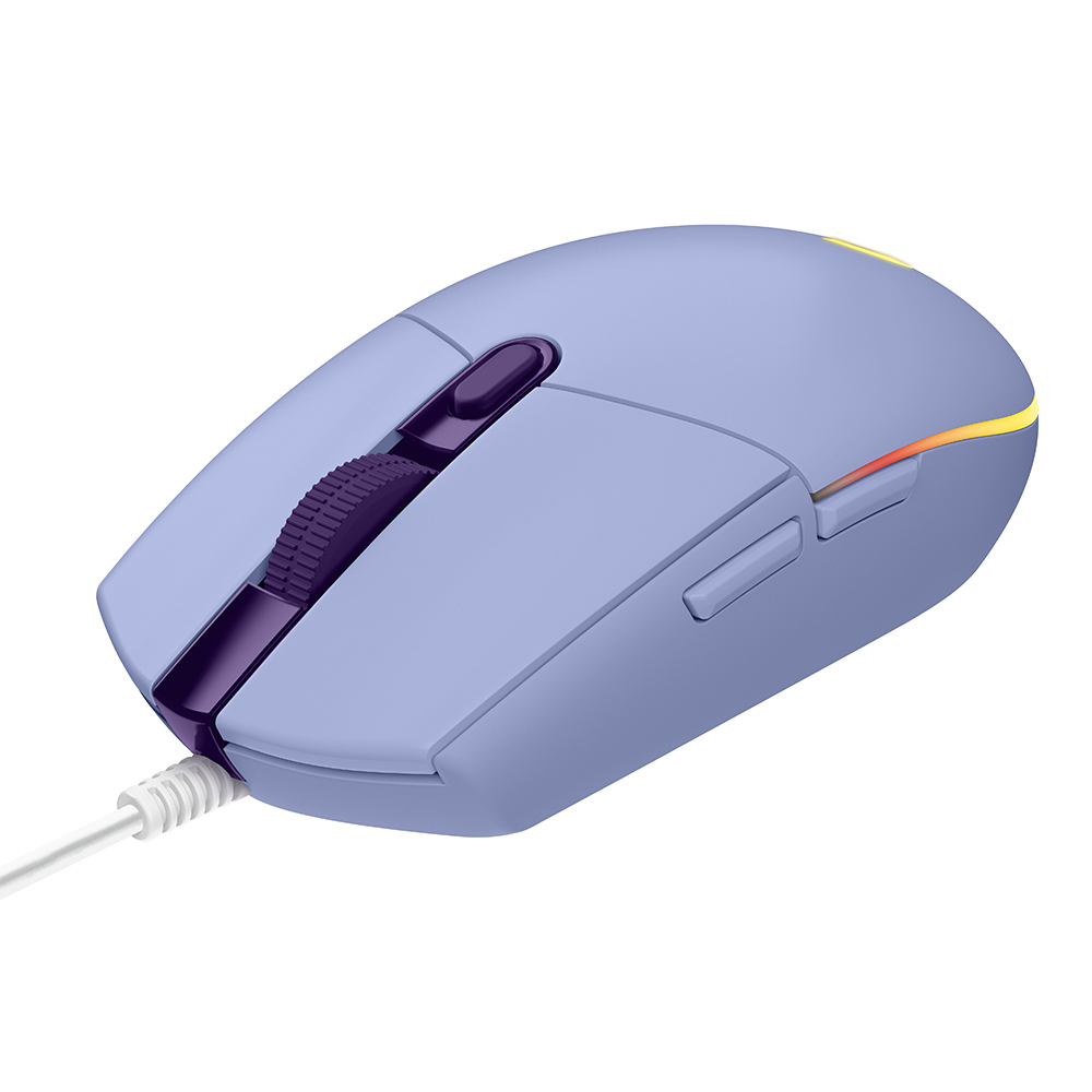 Imagem de MOUSE LOGITECH GAMER G203 LIGHTSYNC RGB COM FIO LILAS