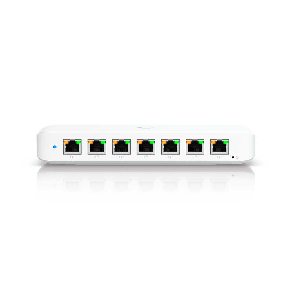 Imagem de SWITCH UBIQUITI GERENCIAVEL 08 PORTAS GIGABIT COM 7 PORTAS POE+ USW-ULTRA SEM FONTE