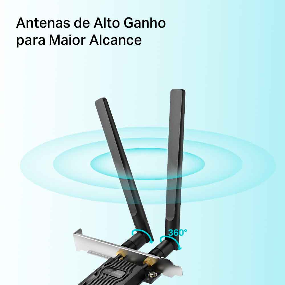 Imagem de ADAPTADOR WI-FI 6 PCI TP-LINK BLUETOOTH 5.2 ARCHER TX20E AX1800