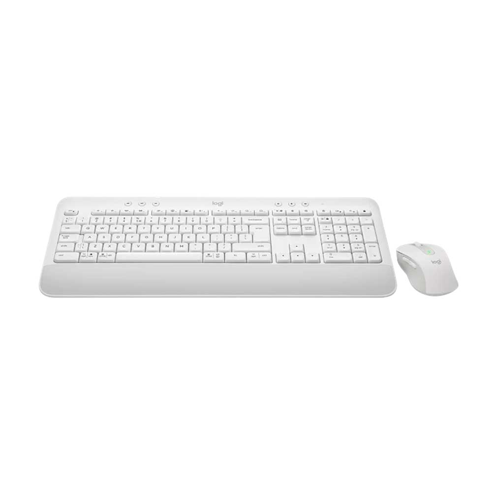 Imagem de KIT MOUSE E TECLADO LOGITECH MK650 S/ FIO BRANCO - 920-011020