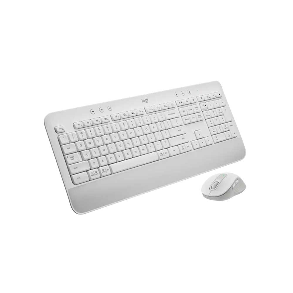 Imagem de KIT MOUSE E TECLADO LOGITECH MK650 S/ FIO BRANCO - 920-011020
