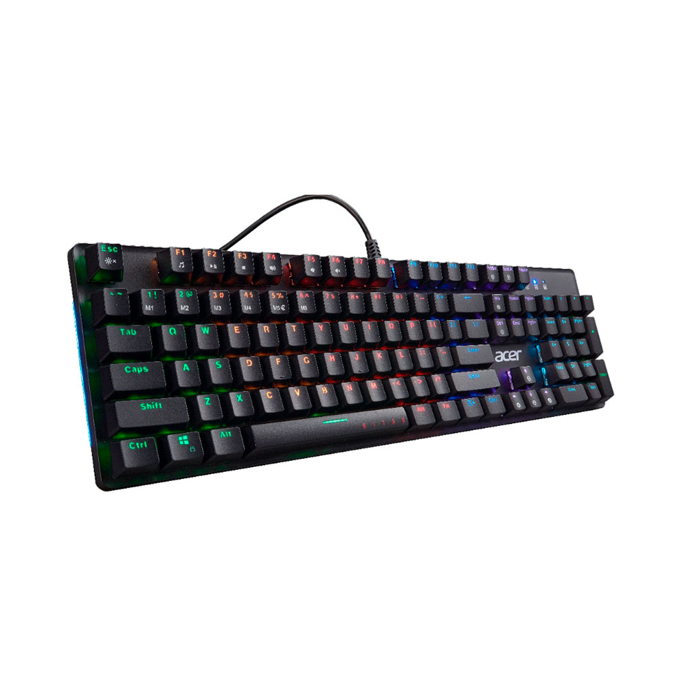 Imagem de TECLADO GAMER ACER MECANICO USB NITRO NKW202 RGB PRETO SWITCH AZUL