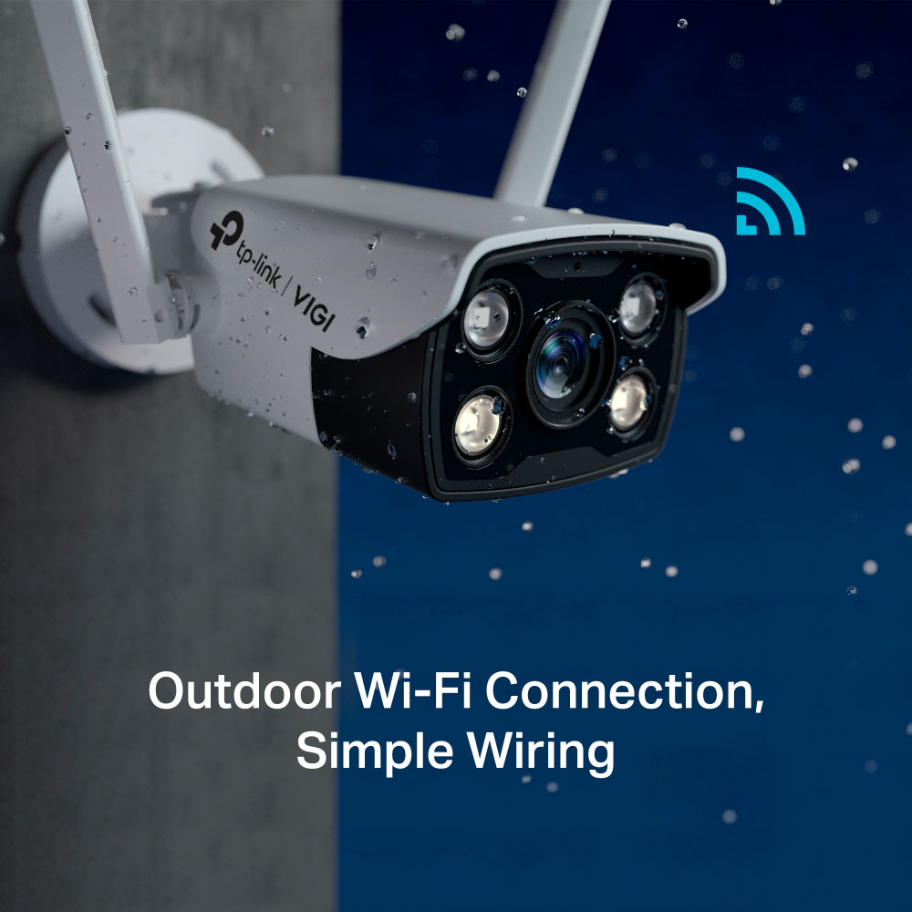Imagem de CAMERA IP BULLET EXTERNA WI-FI 4 MP COLORIDA VIGI C340-W(4MM) TPLINK TPN0419