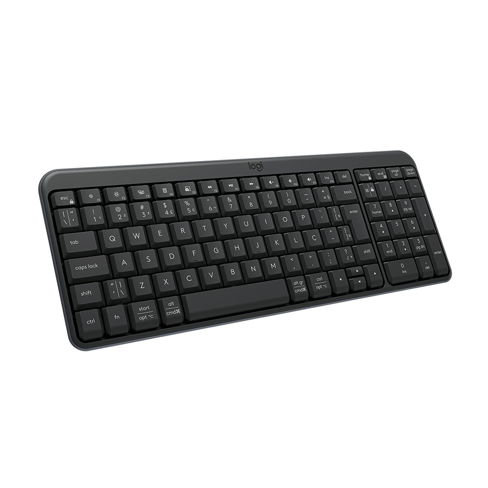 Imagem de TECLADO LOGITECH K250 SEM FIO BLUETOOTH ABNT2 GRAFITE - 920-013448