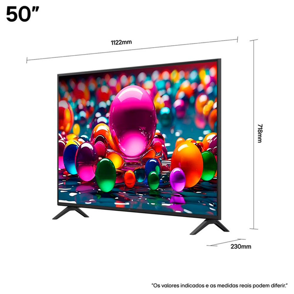 Imagem de TV LG 50" 4K UHD A7 AI PROCESSOR 4K GEN8 WEB0s 25 - 50UA8550PSA