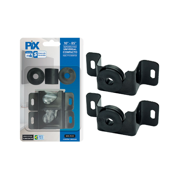 Imagem de SUPORTE TV FIXO UNIVERSAL 10" A 85" COMPACTO PIX - 079-0028
