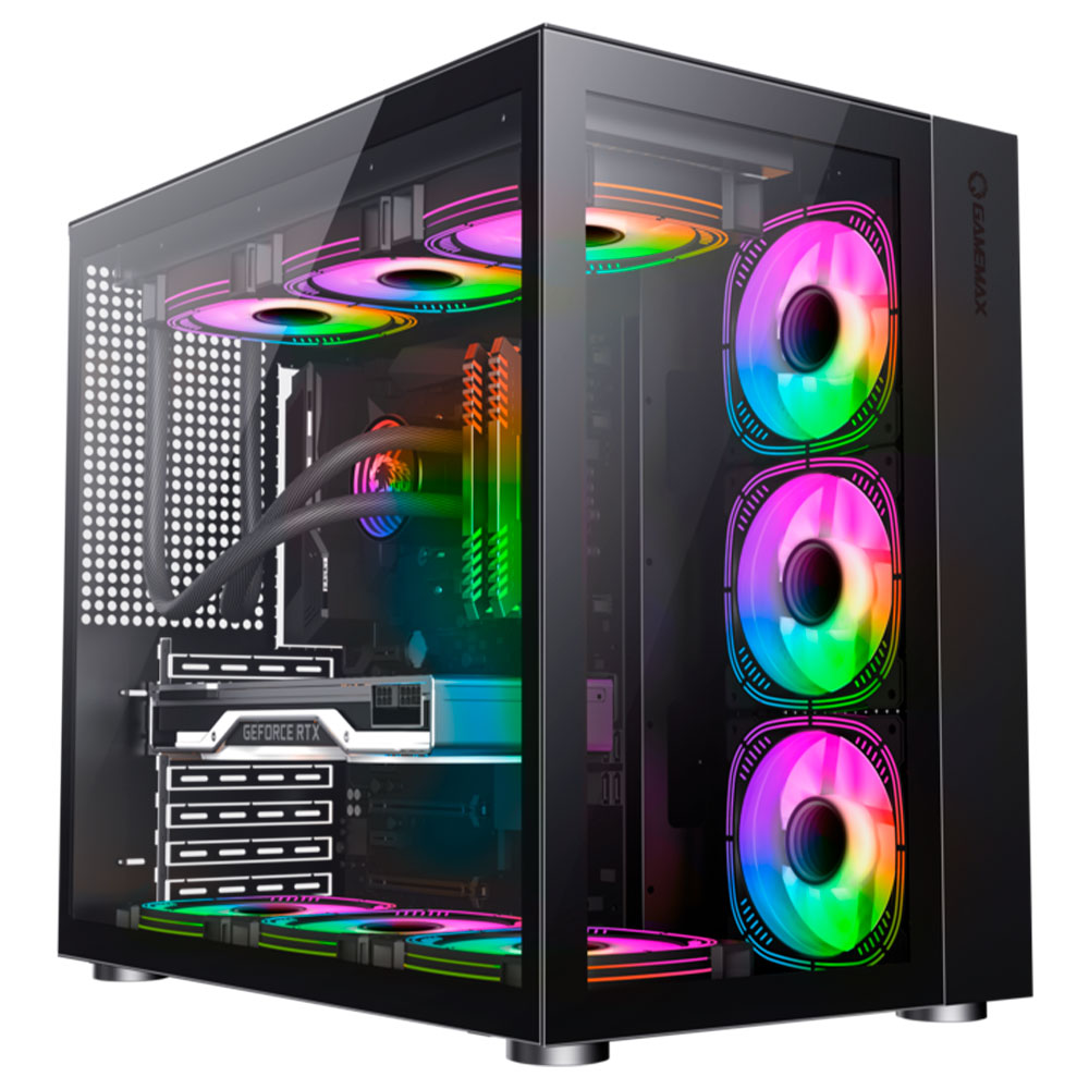 Imagem de GABINETE GAMER GAMEMAX LUCENT BK MID TOWER ATX PRETO - X214100901711