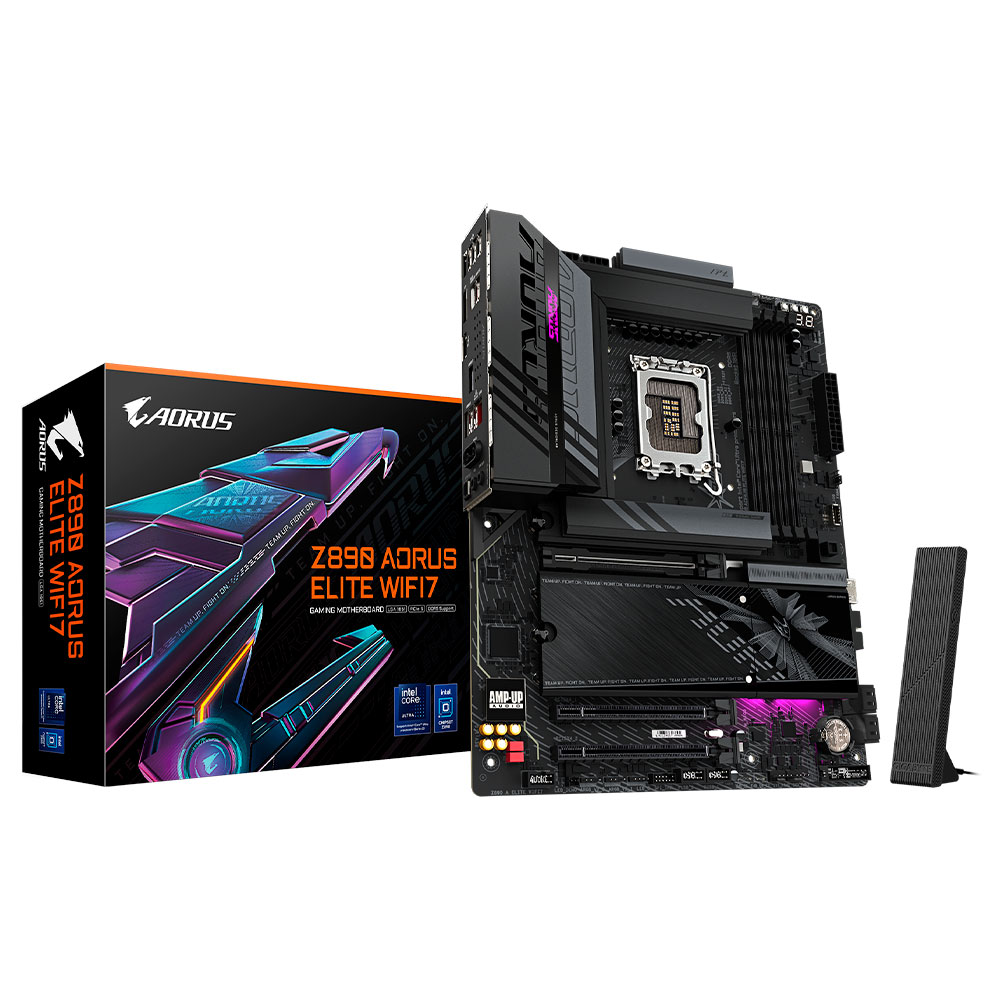 Imagem de PLACA MAE (INTEL) GIGABYTE Z890 A ELITE WIFI7 1.0 DDR5 LGA1851 ULTRA PROCESSORS