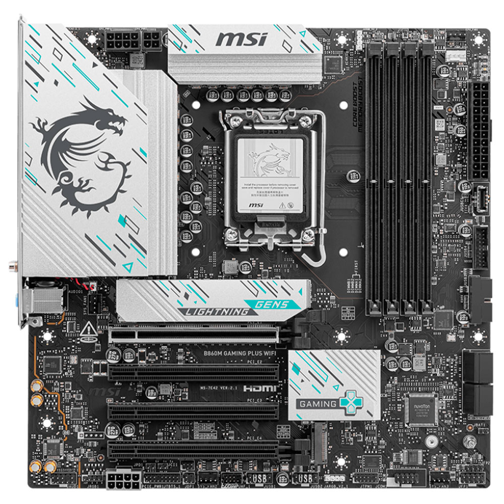 Imagem de PLACA MAE (INTEL) MSI B860M GAMING PLUS WIFI DDR5 LGA1851 ULTRA PROCESSORS