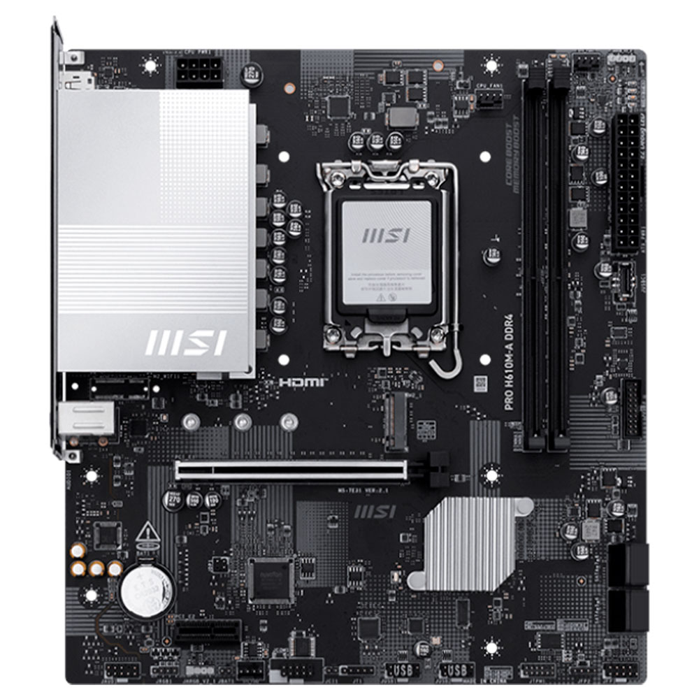 Imagem de PLACA MAE (INTEL) MSI PRO H610M-A DDR4 LGA1700 12° 13° E 14° GERACAO